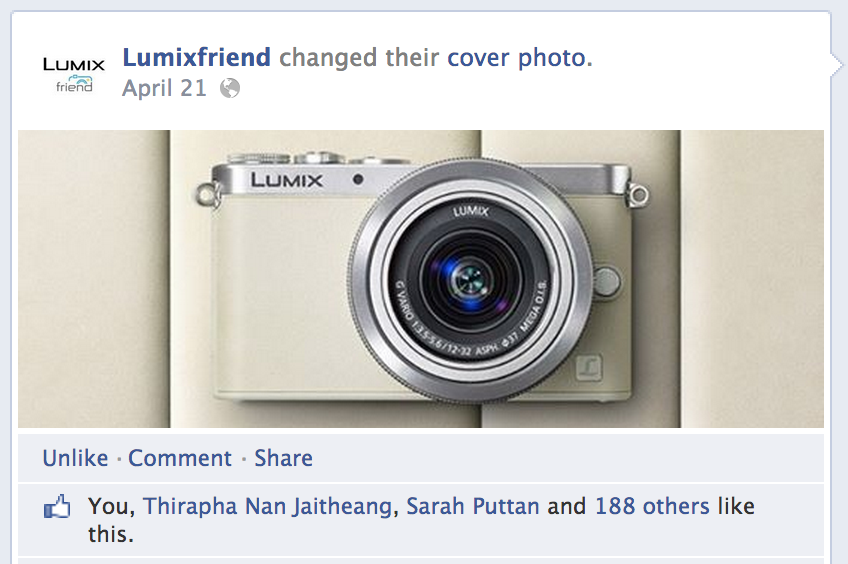 Lumix product shot from lumix friend Facebook