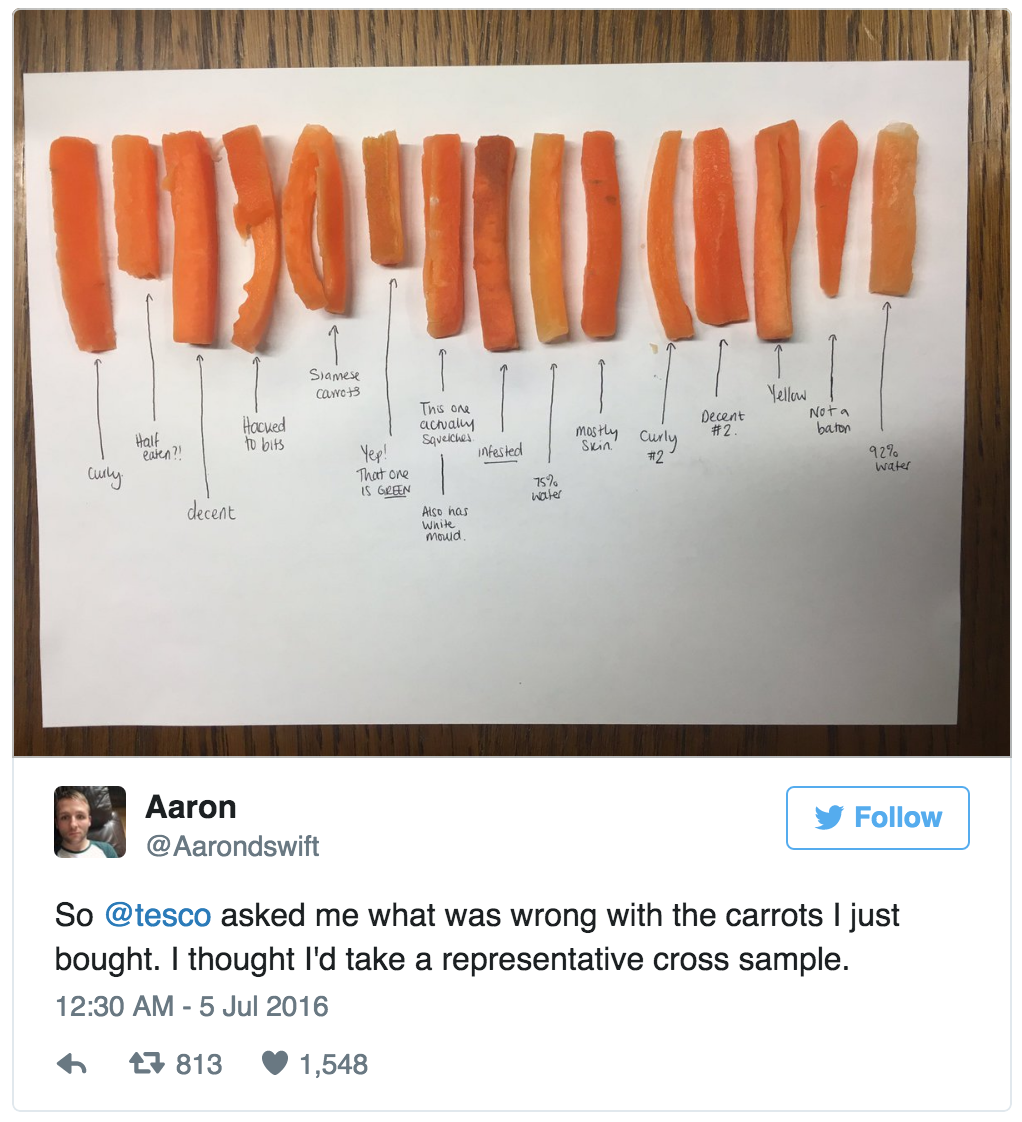 Carrots Batons Tesco Customer Care (Mashable) 3