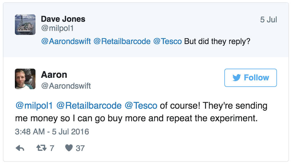 Carrots Batons Tesco Customer Care (Mashable) 5