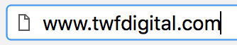 domain name in browser