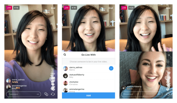 Instagram LIVE Split Screen Test