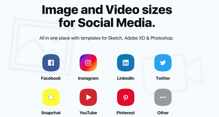 Image and Video size for social media