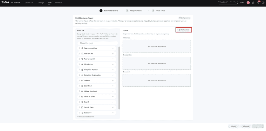 Build business funnel