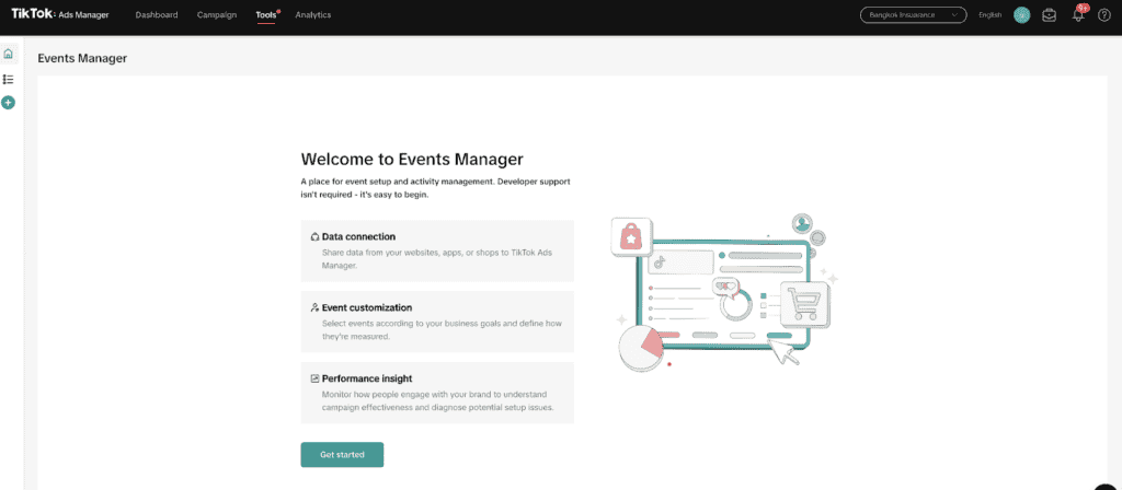 TikTok event manager